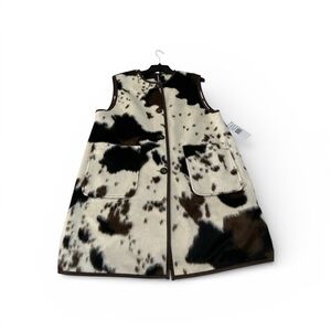 Faux Cow-print women’s vest brand new